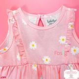 [4-8kg 17-19kg] Set 2 Đầm Thun Cotton Tay Ngắn Bé Gái - Combo màu ngẫu nhiên 