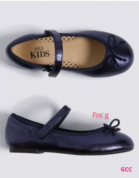  [13cm] Giày Công Chúa Bé Gái MS - Navy Tím 