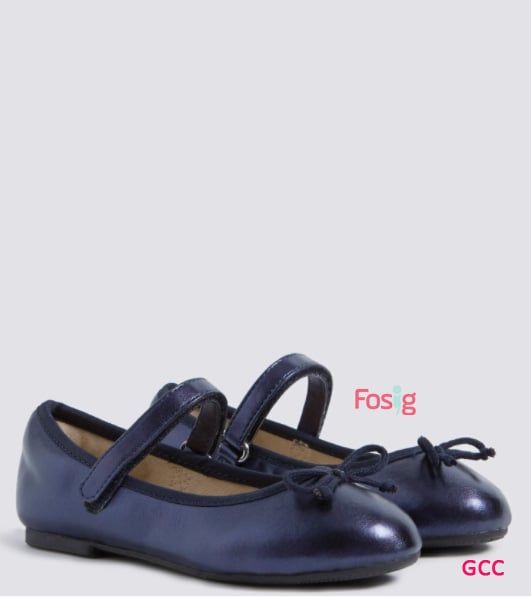  [13cm] Giày Công Chúa Bé Gái MS - Navy Tím 