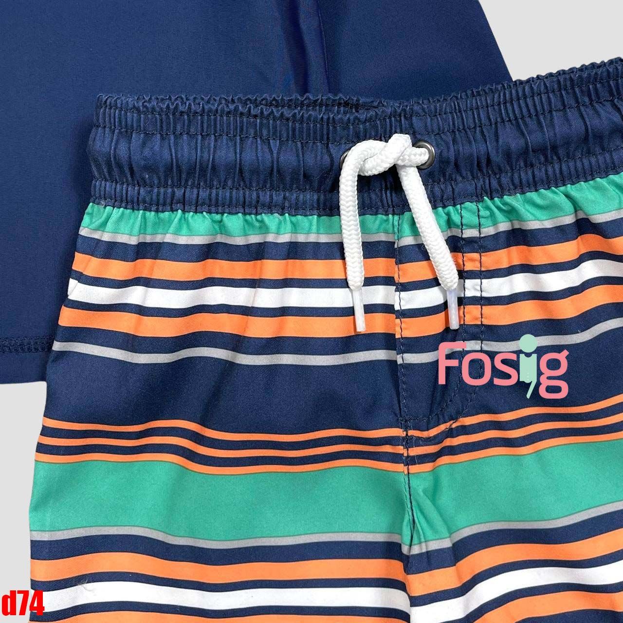  [9m-18m 9-13kg] Set Đồ Bơi Bé Trai Cter- Navy SunSeaSurf quần sọc D74 