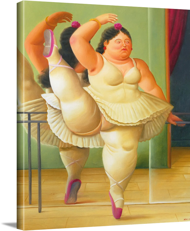 Ballerina by Botero Print from Print Masterpieces. All Artwork can be Print  Masterpieces - Curated Fine Art Canvas Prints and Oil on Canvas Artwork