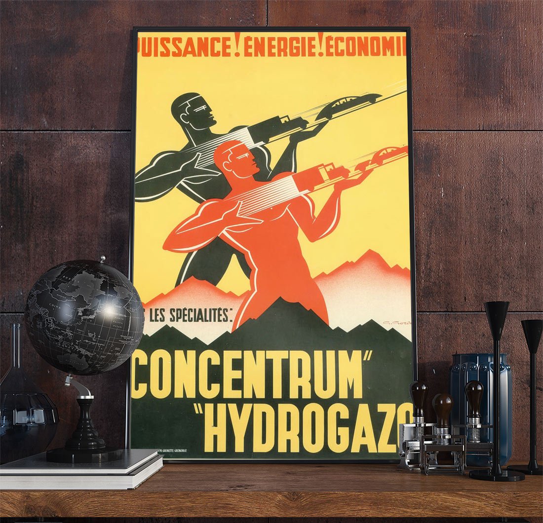 22industrial Art Deco Poster Print From Print Masterpieces All Artwork Can Be Optionally Framed Print Masterpieces Curated Fine Art Canvas Prints And Oil On Canvas Artwork