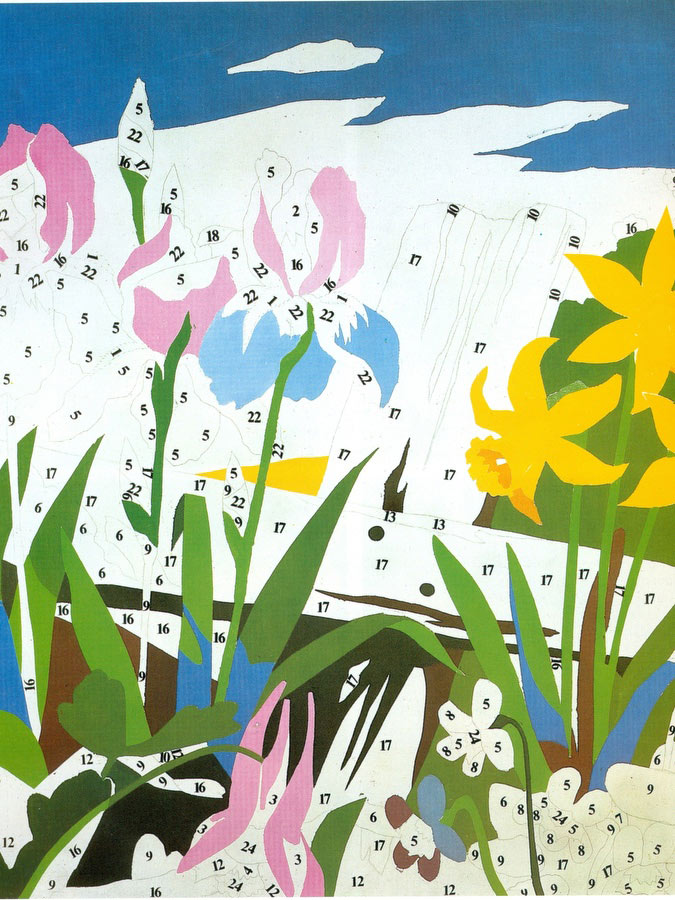 flowers from 1970 painting