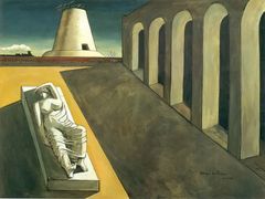 Giorgio de Chirico - The Enigma of a Day 40x50IN Canvas - Body Logic