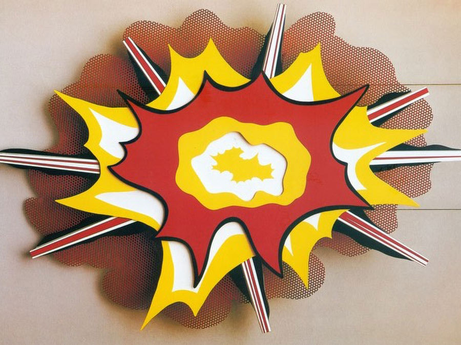 Explosion No By Roy Lichtenstein Print From Print Masterpieces All Artwork Can Be Optionally Framed Print Masterpieces Curated Fine Art Canvas Prints And Oil On Canvas Artwork