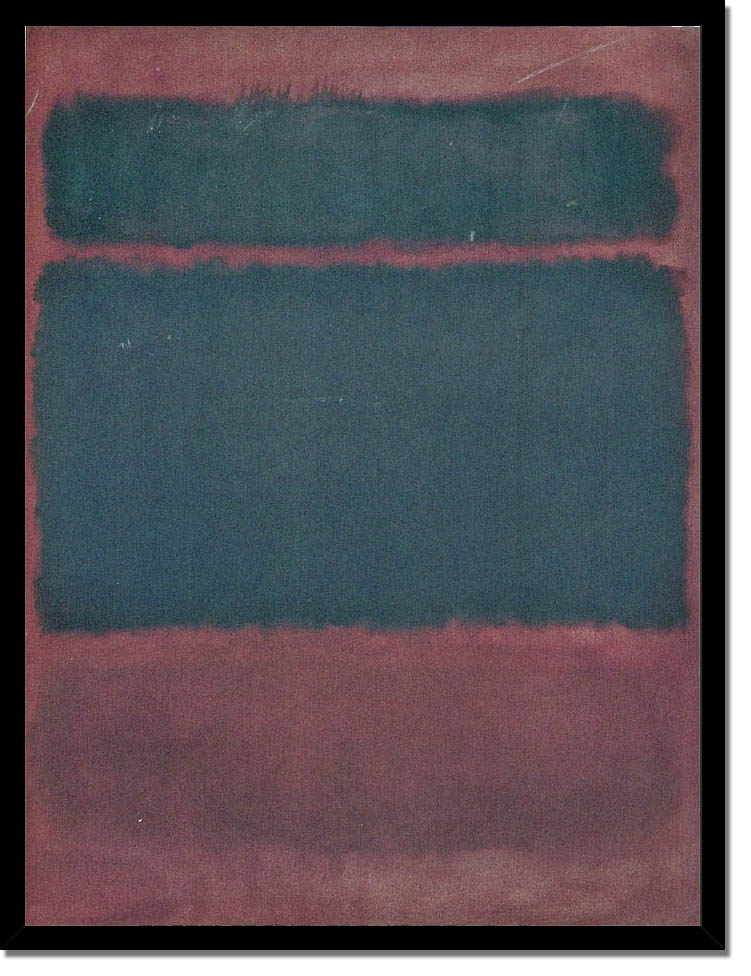 Black In Deep Red by Mark Rothko Canvas Print Print Masterpieces
