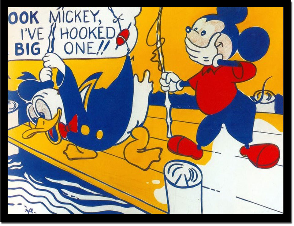 Roy Lichtenstein Mickey Mouse And Donald Duck