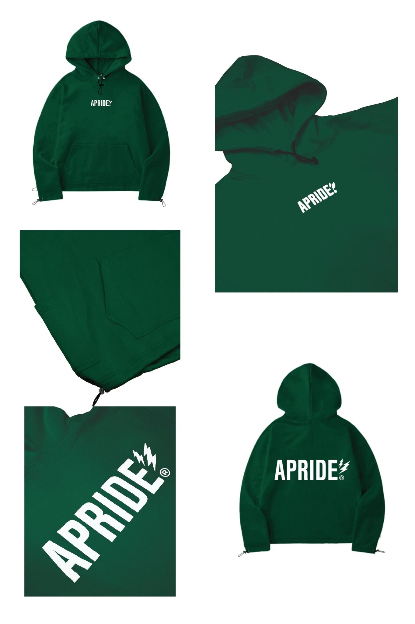  Apride Hoodies Basic Emerald Green 