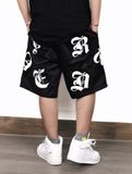  Apride 6 Pockets Shorts - Black&White 