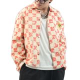  Summer Checkerboard Pink Jackets 