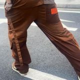  Apride Brown Suede Cargo Pants 