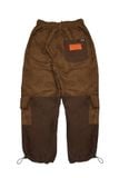  Apride Brown Suede Cargo Pants 