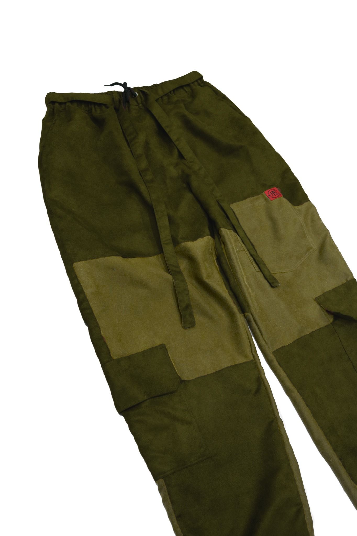  Apride Olive Suede Cargo Pants 