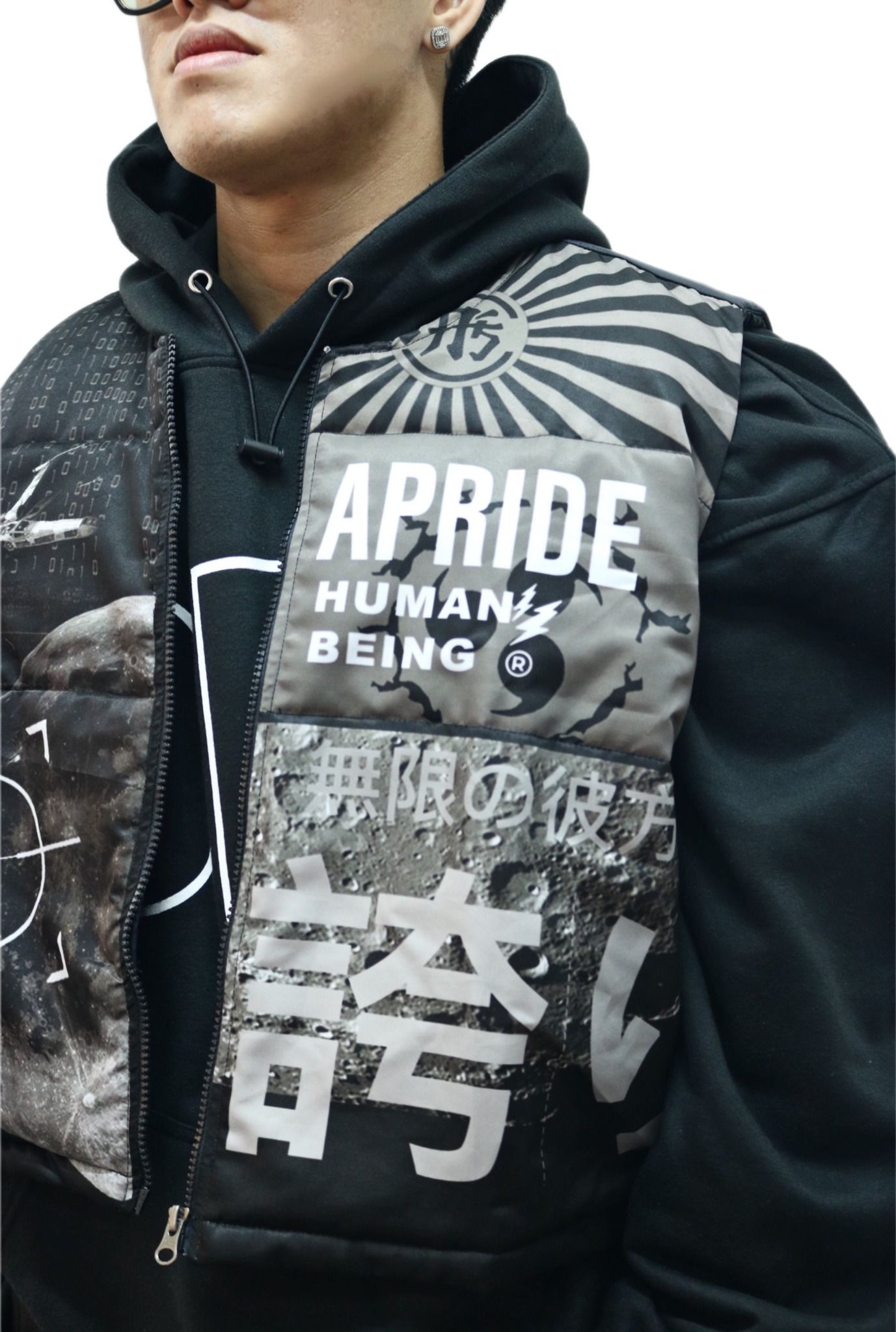  Apride Puffer Cropped Vest 