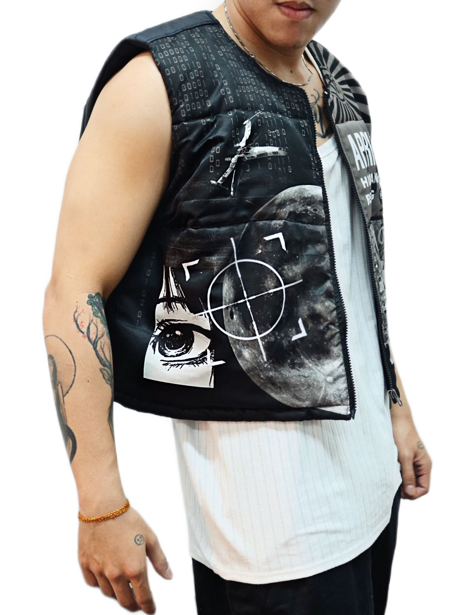  Apride Puffer Cropped Vest 