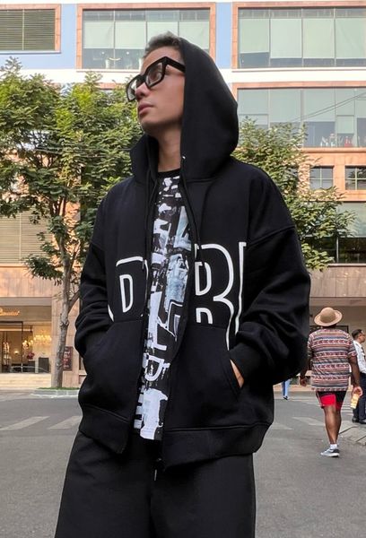  Apride Hoodies Zip APRD - Black 