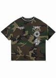  Spiky punk camo tee 