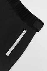 Mini skirts polyester black bo cạp