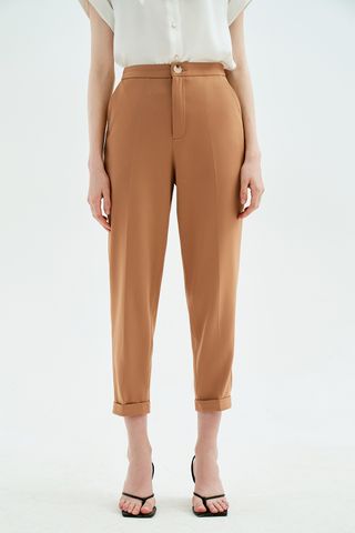 Basic trousers casual style tuytsy capuchino lơ vê