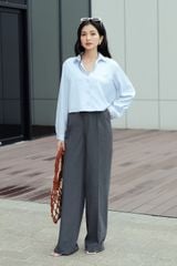 Culottes casual style tuytsy trơn gray