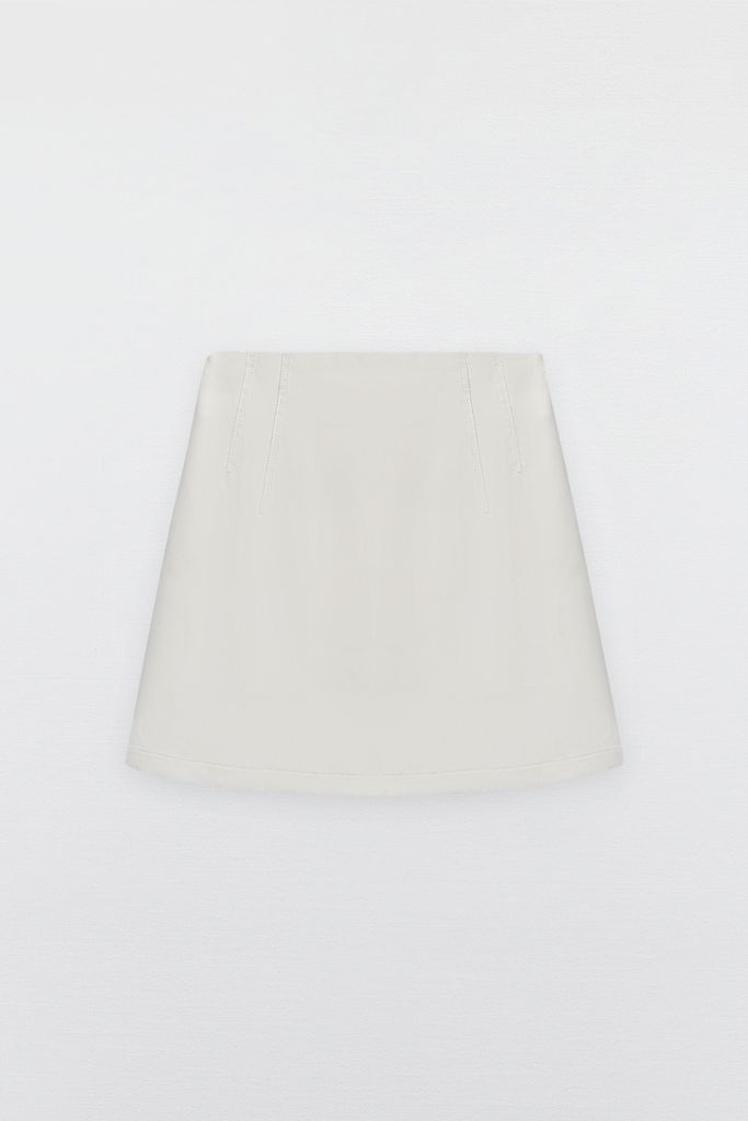 Mini skirts casual style tuytsy beige