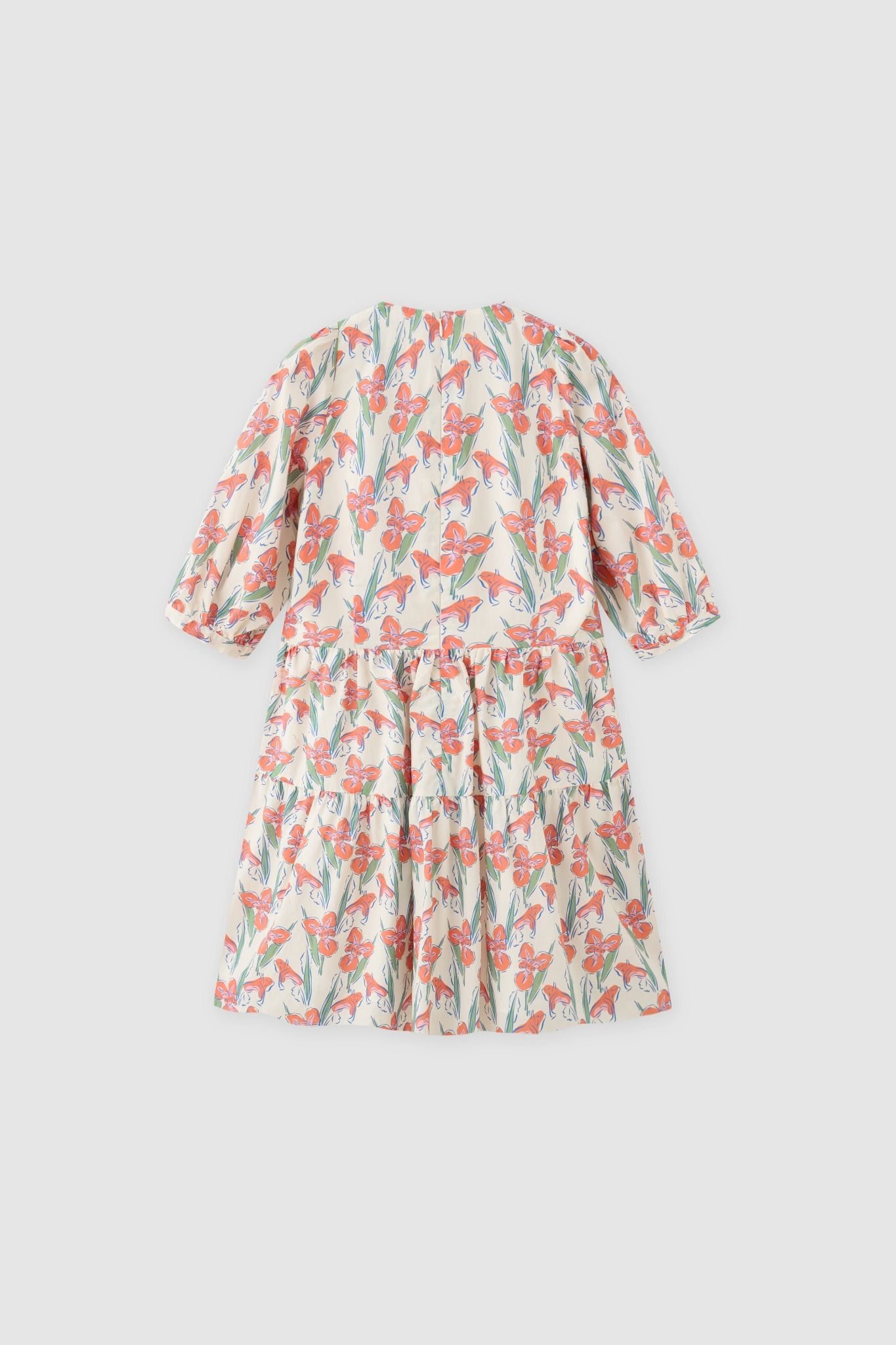 Đầm mini feminine thô lụa hoa nhỡ nhiều màu
