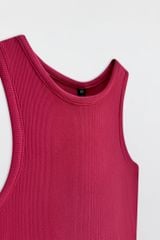 Áo Tanktop crop thun tăm hồng