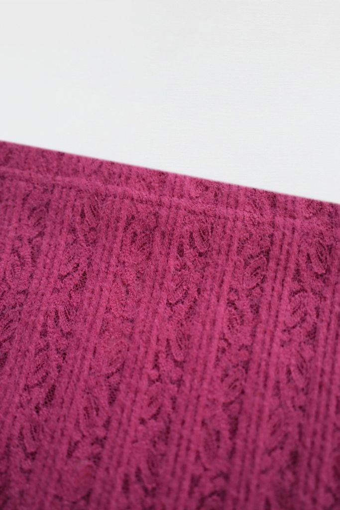 Áo quây len lưới hồng barbie