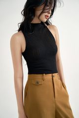 Quần đứng basic nâu tây