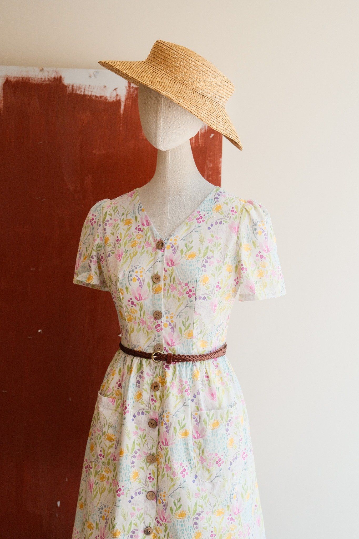 Đầm mini hoa linh lan tím