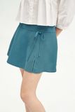 Chân váy mini xoè poly xốp xanh đính nơ 
