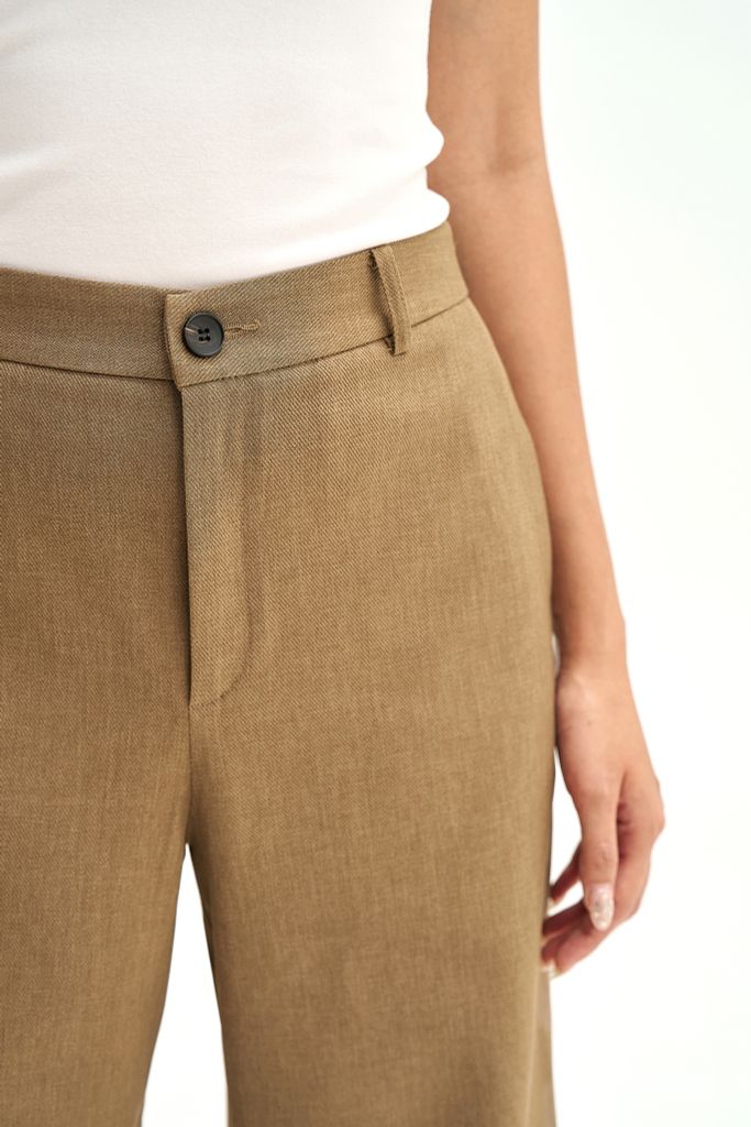 Quần ống rộng camel basic