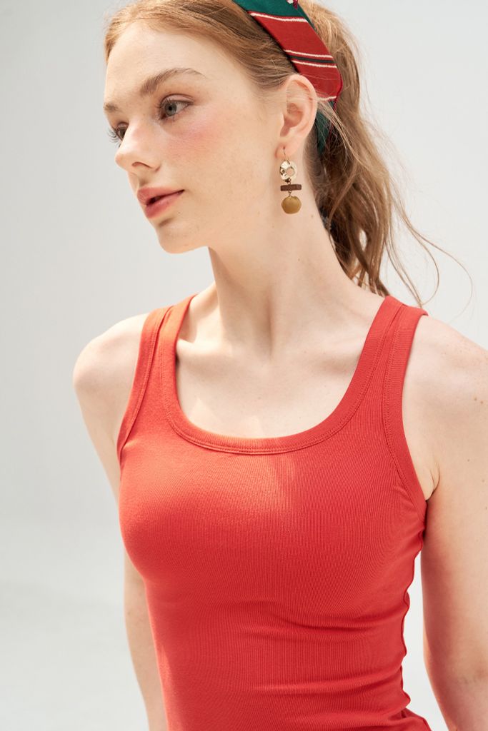 Tank top basic cam đỏ