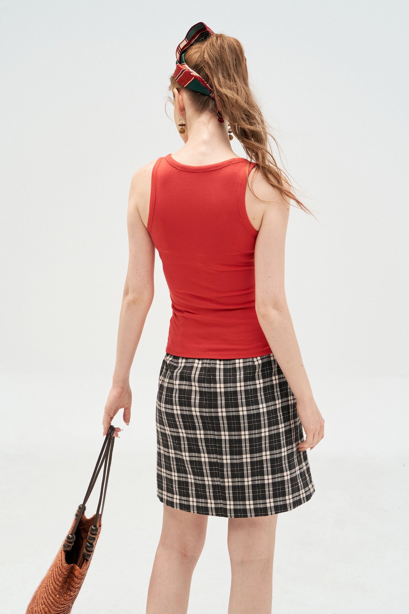 Tank top basic cam đỏ