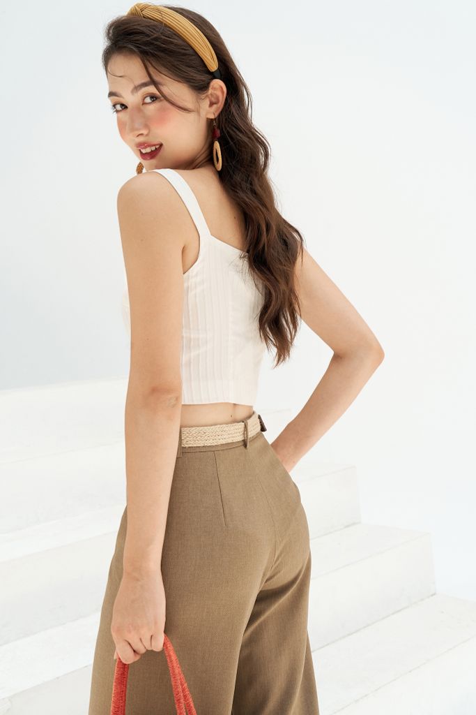 Quần ống rộng camel basic