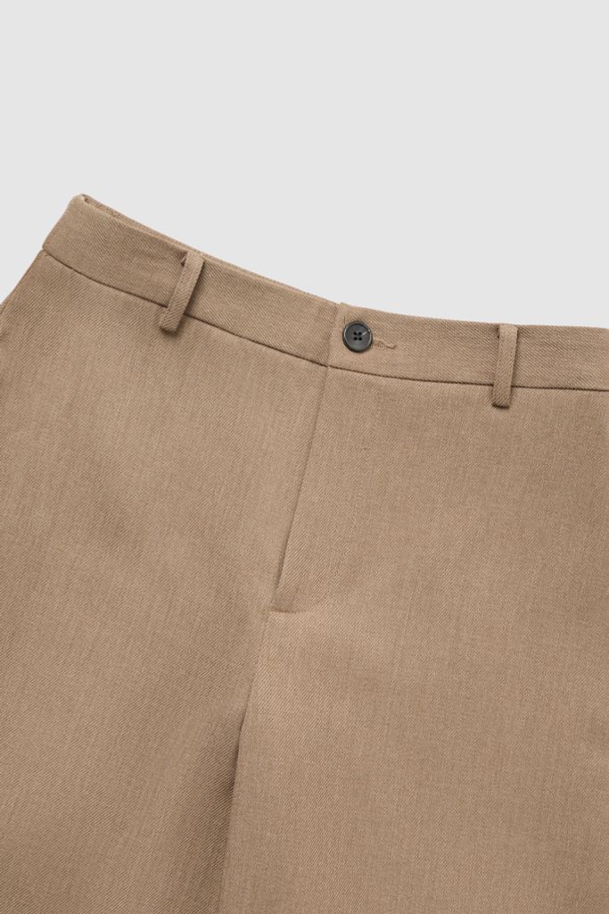 Quần ống rộng camel basic