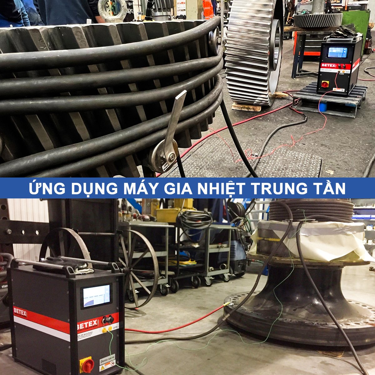 Máy gia nhiệt trung tần dây quấn cho kim loại không từ tính 10kW MF3.0 ứng dụng