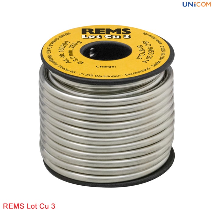 REMS Lot Cu 3: Cuộn dây thiếc cho máy hàn ống đồng 100% Germany (1)