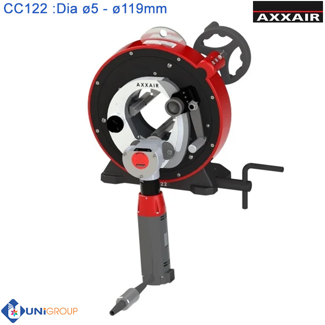 Máy cắt ống inox mỏng Orbital đường kính 119 mm Axxair CC122