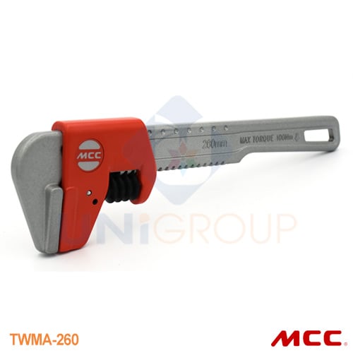 Mỏ lết nhôm không răng kẹp phôi mềm MCC TWMA-260