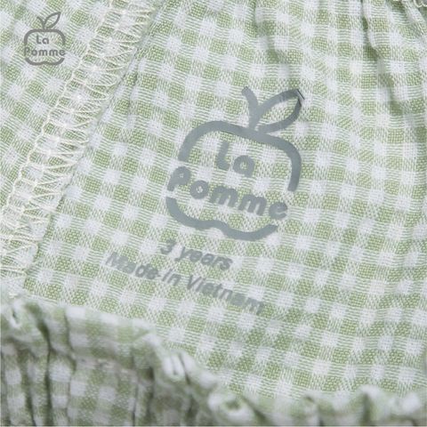  Bộ ba lỗ La Pomme Caro Babydoll - Xanh 