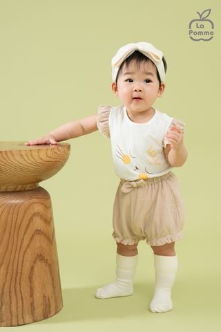  Bộ sát nách La Pomme mèo vương miện 