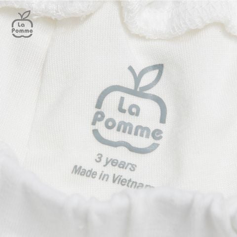  Bộ cộc tay La Pomme Shining Smile - Trắng 