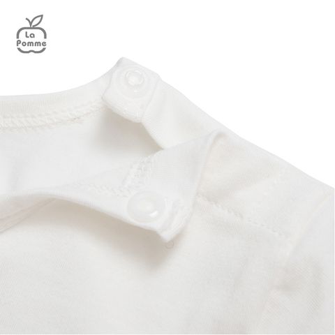  Bộ cộc tay La Pomme túi bèo - Trắng 