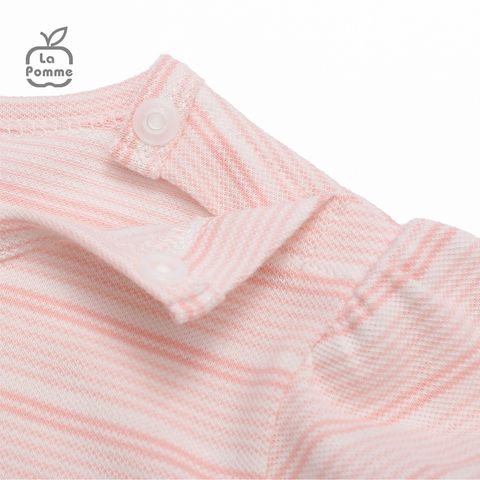  Bộ cộc tay La Pomme kẻ Gấu nâu - Họa tiết 