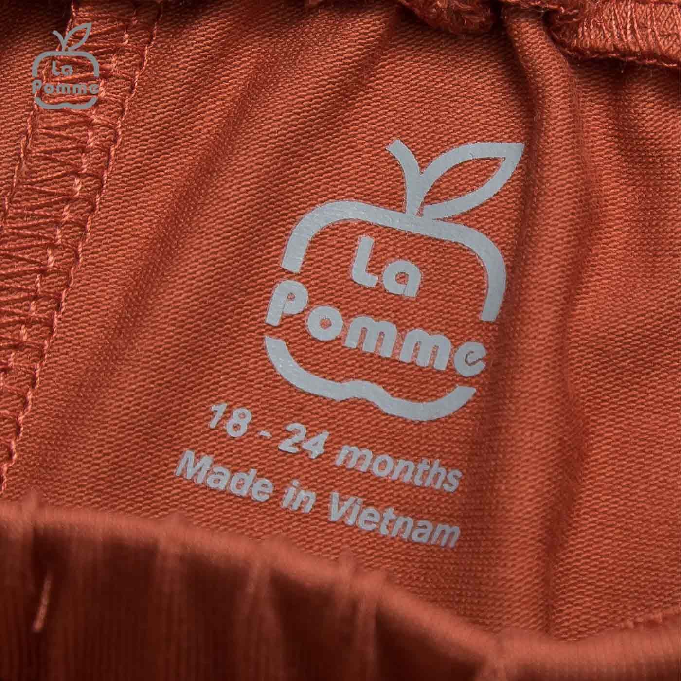  Bộ cộc tay La Pomme Smiling Polo - Ghi 