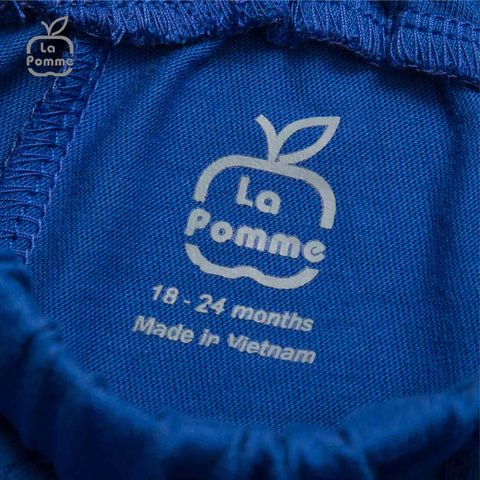  Bộ cộc tay La Pomme Smiling Polo - Ghi 