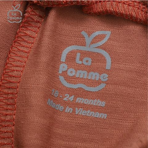  Bộ cộc tay La Pomme Nét vẽ tinh nghịch - Nâu 