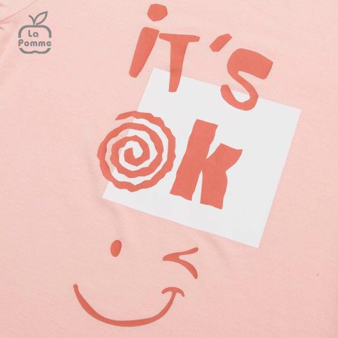  Bộ cộc tay La Pomme It's OK - Hồng đất 