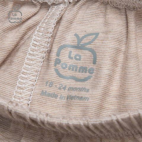  Bộ cộc tay La Pomme It's OK - Nâu 